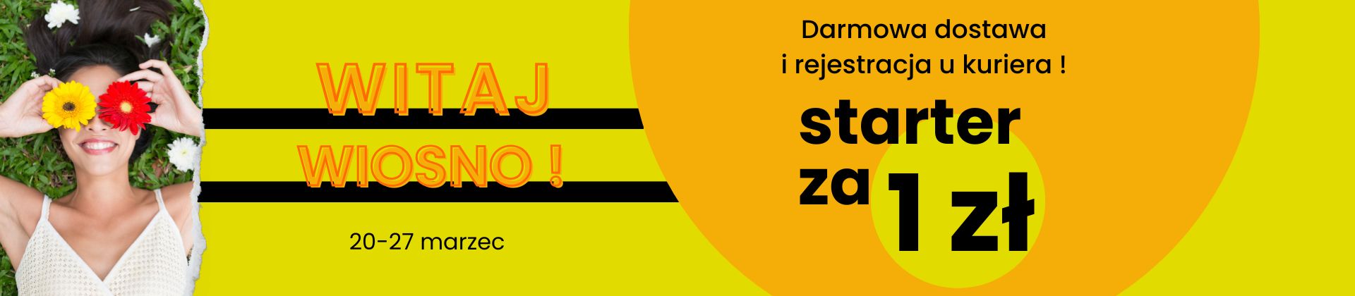 Witaj Wiosno z MOBILNYM telegrosikiem! Starter z rejestracją u kuriera za jedyne 1 zł w dniach 20-27 marca 2026